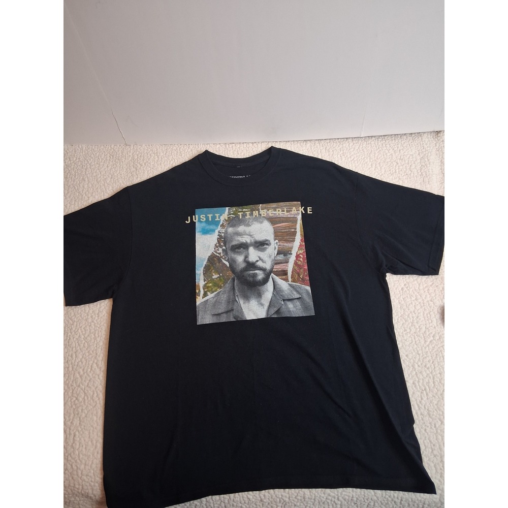 Justin Timberlake Man of the Woods Tour T-Shirt Black XL Concert Graphic Tee